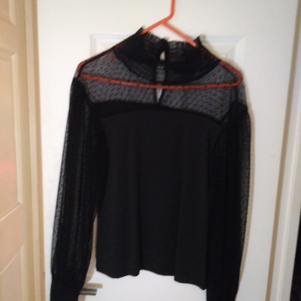 lace and silk top